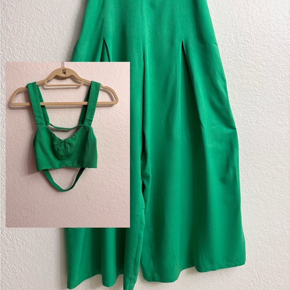SHEIN Vibrant Green Textile Set